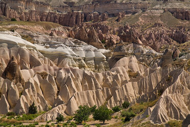 Türkei, Kappadokien, Goreme, Blick auf Täler - PSF000537