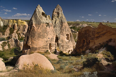 Türkei, Kappadokien, Goreme, Blick auf das rote Tal - PSF000538