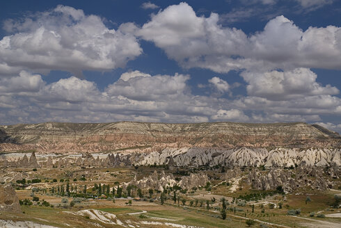 Türkei, Kappadokien, Goreme, Blick auf Täler - PSF000543