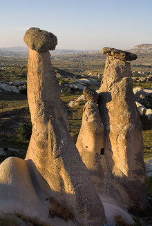 Türkei, Kappadokien, Goreme, Urgup, Blick auf Felsformation - PSF000547