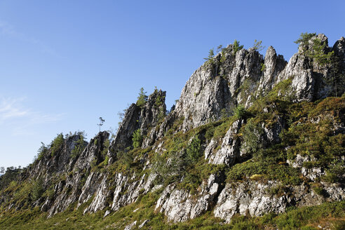 Germany, Bavaria, Upper Palatinate, Bavarian Forest, Viechtach, View of Pfahl rocks - SIE001293