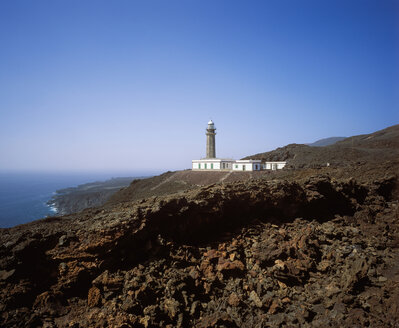 Spanien, Kanarische Inseln, El Hierro, Blick auf den Leuchtturm von Orchilla - SIE001330