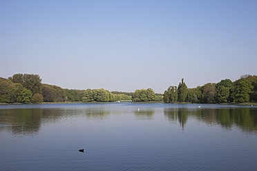 Deutschland, Köln, Decksteiner Weiher, Grüngürtel, Blick auf den See beim Stadtpark - GWF001486