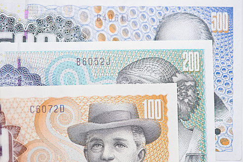 Danish krone note, close up - HKF000458