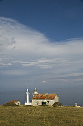 Kroatien, Medulin, Lanterna, Blick auf den Leuchtturm - MBEF000158