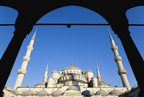 Türkei, Istanbul, Blick auf die Blaue Moschee - PSF000621