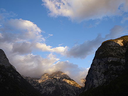Europa, Slowenien, Bovec, Blick auf die julianischen Alpen im Triglav-Nationalpark - BSCF000107