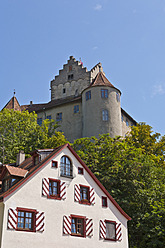 Blick auf das historische Schloss von Meersburg in Baden-Württemberg, Deutschland - WD001092