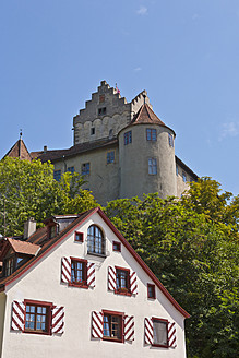 Blick auf das historische Schloss von Meersburg in Baden-Württemberg, Deutschland - WD001092