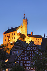 Nächtliche Ansicht der Burg Gößweinstein in der Fränkischen Schweiz, Bayern, Deutschland - SIEF001991