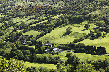 United Kingdom, Northern Ireland, County Antrim, View of fields landscape - SIEF002098