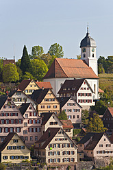 Deutschland, Baden Württemberg, Altensteig, Blick auf die Stadt - WDF001133