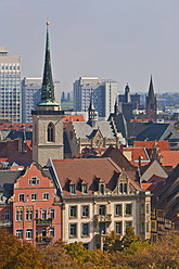 Deutschland, Thüringen, Erfurt, Blick auf die Stadt - WDF001122