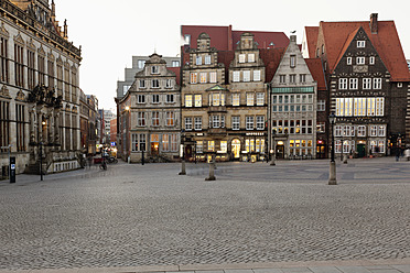 Germany, Bremen, View of market place - MSF002616