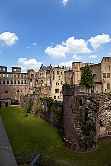 Deutschland, Baden Württemberg, Heidelberg, Blick auf das Heidelberger Schloss - CSF015723