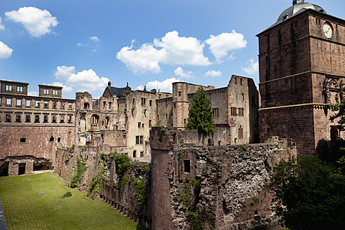 Deutschland, Baden Württemberg, Heidelberg, Blick auf das Heidelberger Schloss - CSF015724