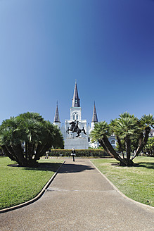USA, New Orleans, Blick auf die Kathedrale St. Louis - ANB000082