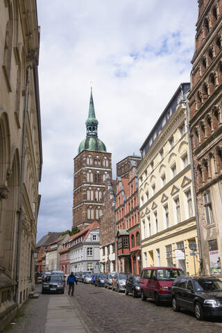 Deutschland, Ansicht der St. Nikolaus-Kirche, lizenzfreies Stockfoto