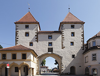 Deutschland, Bayern, Amberg, Blick auf das Nabburger Tor - SIEF002266