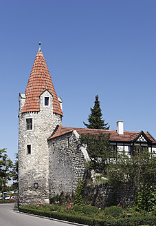 Deutschland, Bayern, Niederbayern,Abensberg, Blick auf den Maderturm - SIEF002303