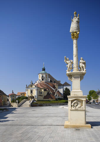 Österreich, Burgenland, Eisenstadt, Blick auf die Wallfahrtskirche, lizenzfreies Stockfoto