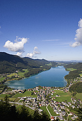 Österreich, Fuschl, Blick auf den Ort mit Fuschlsee - WWF001988