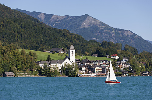 Austria, St. Wolfgang, View of town - WWF002001