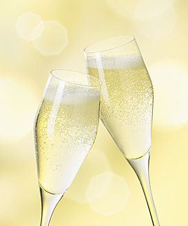 Champagne glasses, close up - JLF000366
