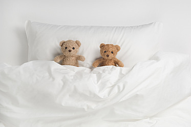 Teddybär auf dem Bett - CRF002120