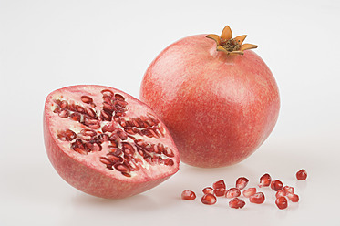 Pomegranate on white background - CRF002124