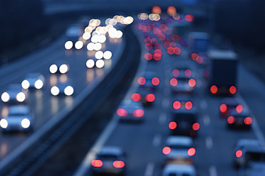 Europe, Germany, Bavaria, Munich, Rush hour at evening on highway - TCF002259