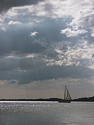 Germany, Sail boat in Baltic Sea at Rugen Island - LFF000347