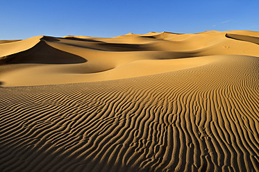 Algerien, Sahara, Blick auf Sanddünen - ESF000163