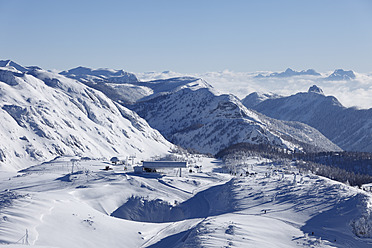 Österreich, Steiermark, Blick auf das Skigebiet Tauplitzalm - SIEF002539