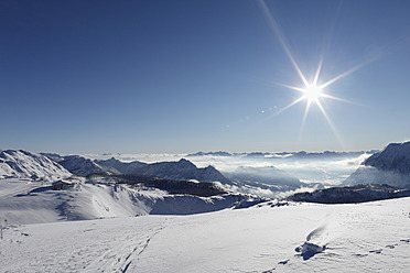 Austria, Styria, View of skiing region Tauplitzalm - SIEF002538