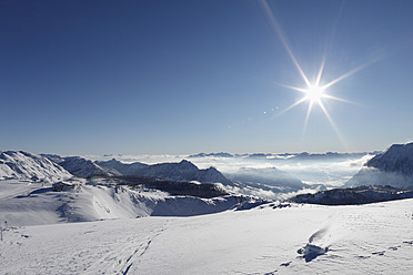 Österreich, Steiermark, Blick auf das Skigebiet Tauplitzalm - SIEF002538