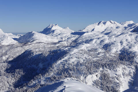 Österreich, Steiermark, Blick auf Totes Gebirge, lizenzfreies Stockfoto