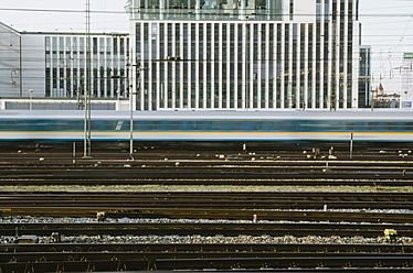 Germany, Bavaria, Munich, Train near main station - LFF000430