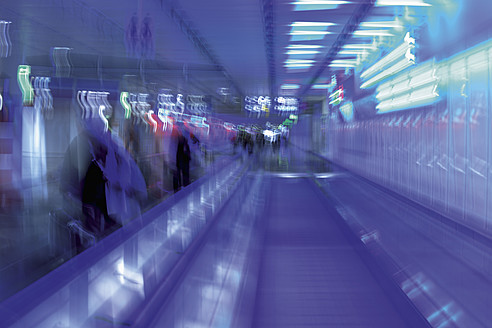 Germany, Bavaria, Munich, View of airport at rush hour - TCF002422