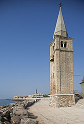 Italy, Province of Venice, View of Madonna dell'Angelo with Adriatic Sea - WWF002353