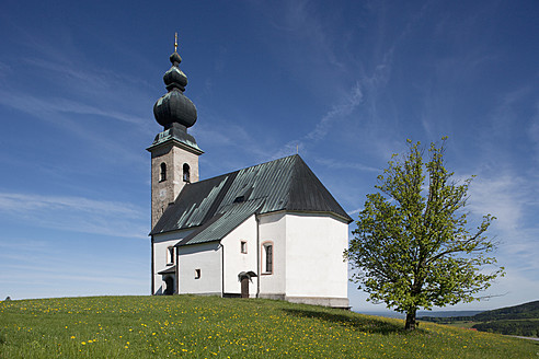 Österreich, Land Salzburg, Blick auf die Sommerholzkirche - WWF002408