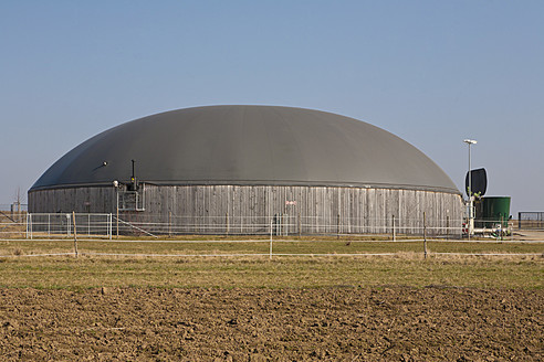 Deutschland, Baden Württemberg, Fellbach, Biogasanlage - WD001234