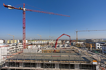 Deutschland, Baden Württemberg, Ludwigsburg, Baustelle - WDF001229