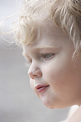 Germany, Bavaria, Boy looking away, close up - TCF002789