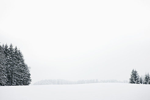 Deutschland, Bayern, Blick auf Winterlandschaft - FLF000096