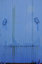 Germany, Bavaria, Close up of blue door - AXF000131