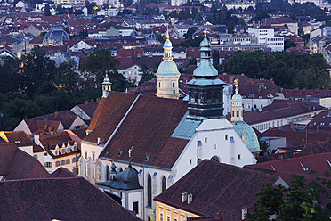 Austria, Styria, Graz, View of Cathedral and Mausoleum - SIEF002741