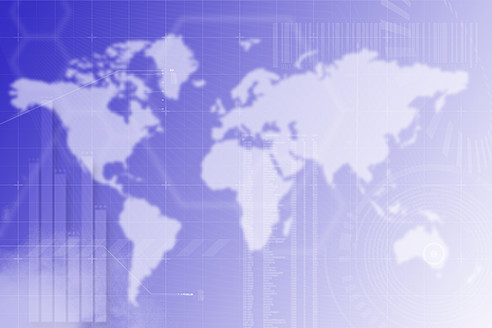Hintergrundbild einer Weltkarte mit Balkendiagramm - ABAF000119