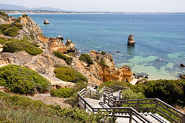 Portugal, Lagos, View of Praia da Camilo - UMF000366