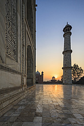 Indien, Uttar Pradesh, Agra, Blick auf das Taj Mahal - FOF004082